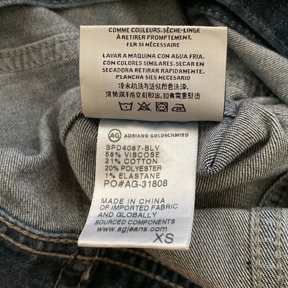 ❤️ AG Denim Jacket Robyn Size XS NWOT - Picture 6 of 15